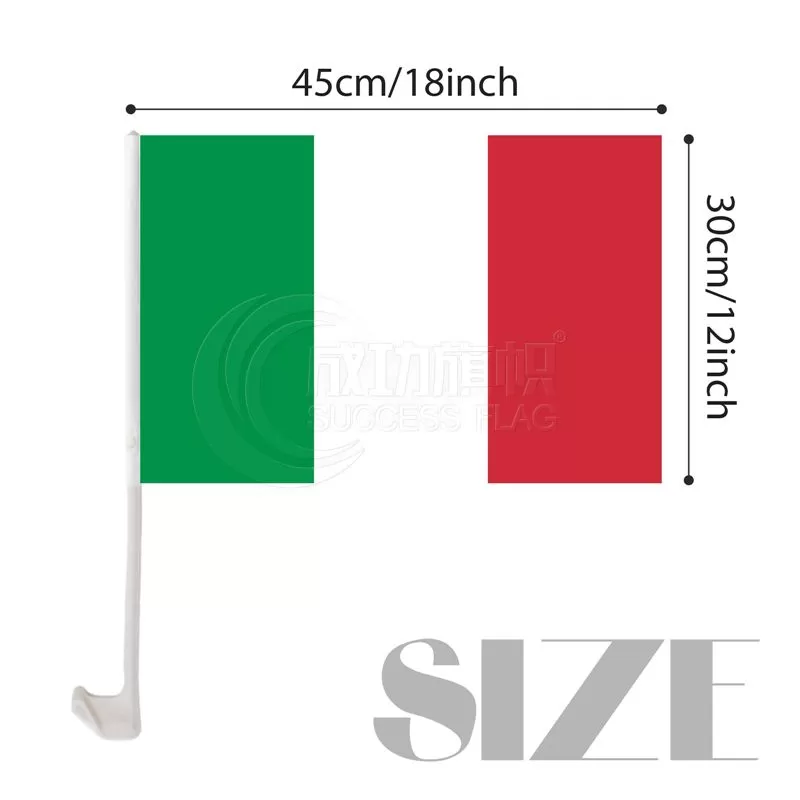 Italy Car Flag