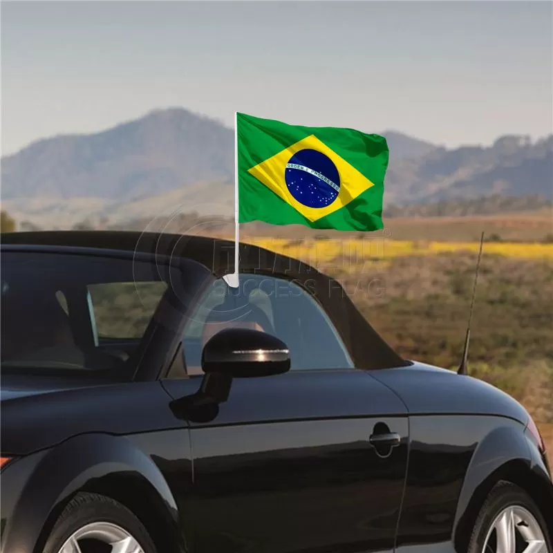 Brazil Car Flag