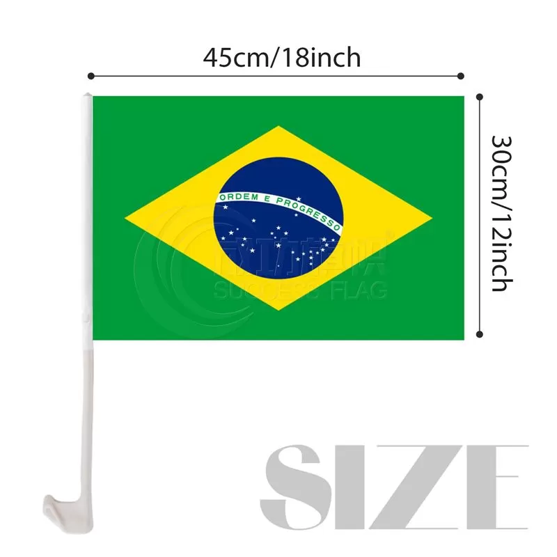 Brazil Car Flag