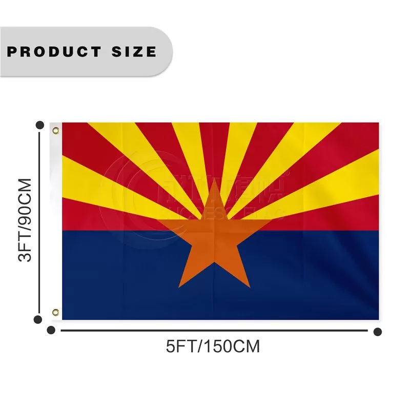 Custom Arizona State Flags Wholesale