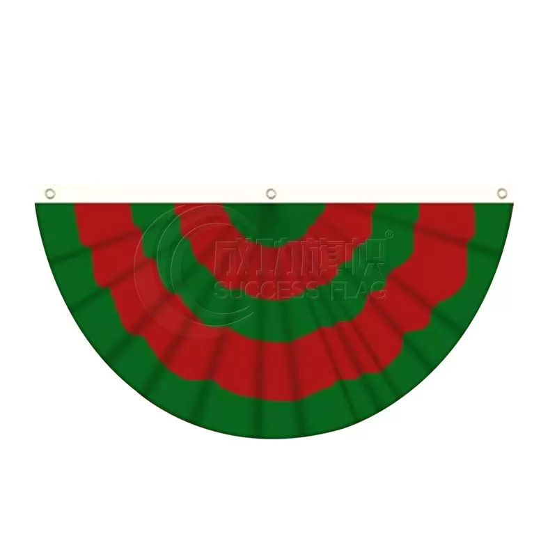 Holiday Pleated Fan Flags