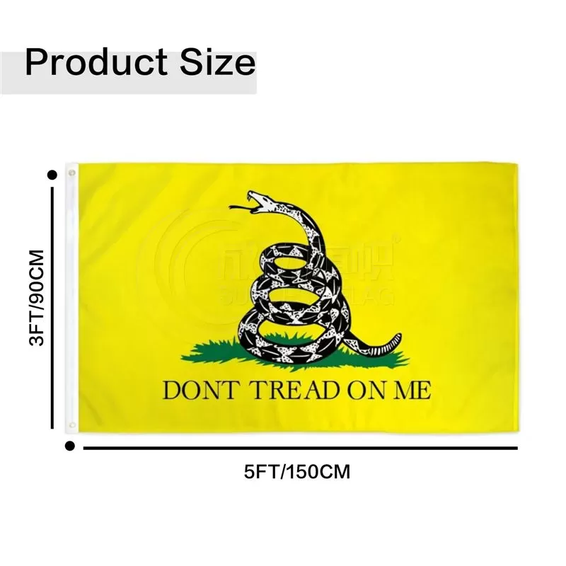 Don't Tread On Me Gadsden (Yellow) Flag