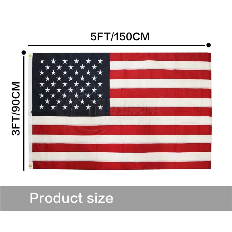 Embroidered USA Flag