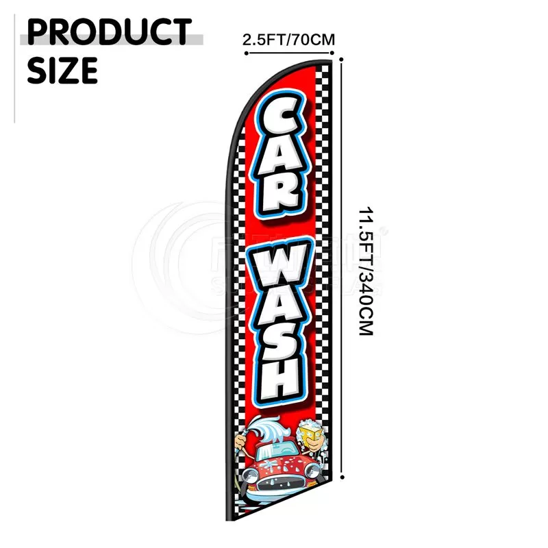 Car Wash & Auto Services Beach Flags