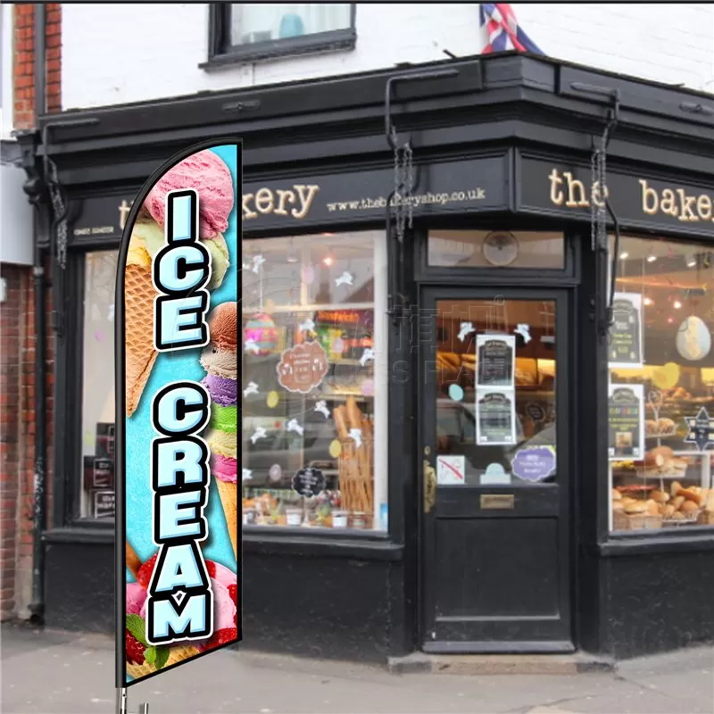Ice Cream Feather Flags