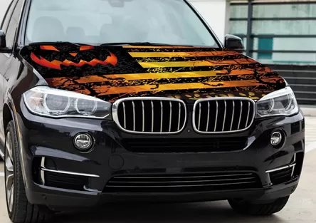 Halloween Car Hood Cover Flag